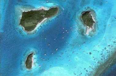 Tobago Cays (Google Earth)